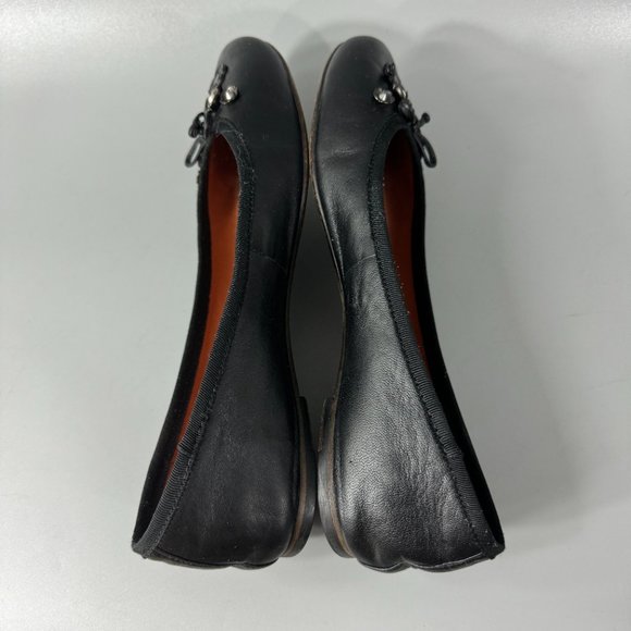 Coach Tea Rose Lola Ballet, Black, Size US 7 - Picture 8 of 14